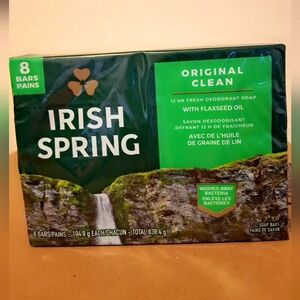 Irish Spring Deodorant Soap, Original Bar Soap (8 Count)